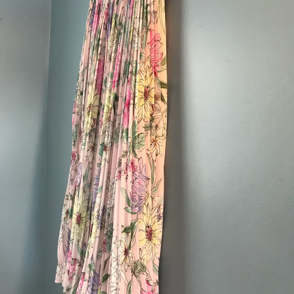 H&M long pleated skirt